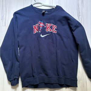 Cole caufield Nike Blue Crewneck Sweater Athletic Style